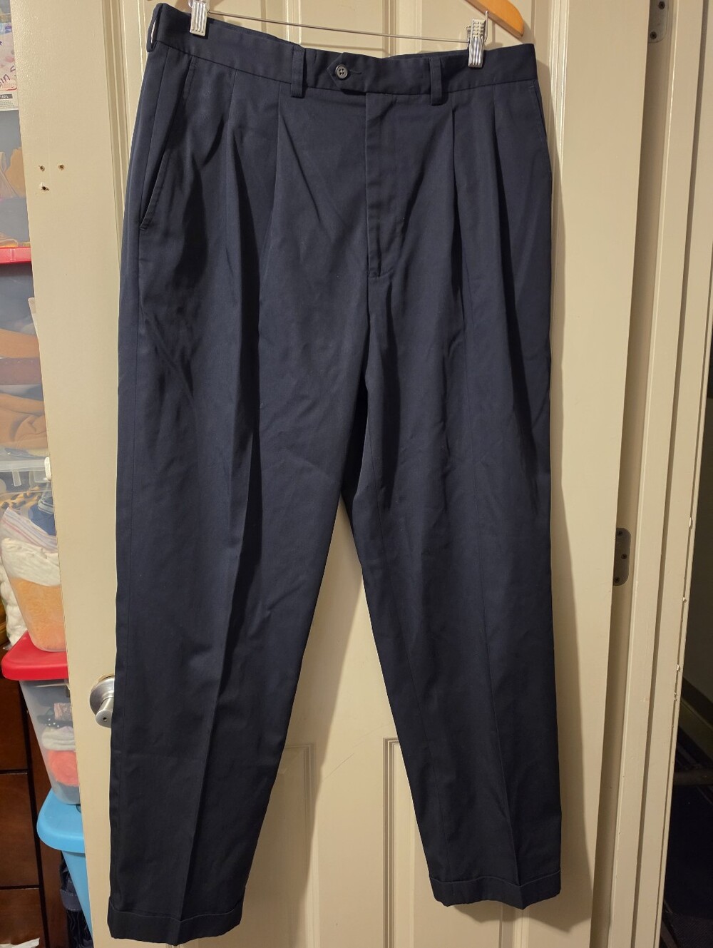 John W. Nordstrom Men's Dark Navy Chinos